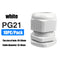 Waterproof Cable Gland 10pcs Cable entry IP68 PG7 for 3-6.5mm PG9 PG11 PG13.5 PG16 PG19/21/ White Black Nylon Plastic Connector