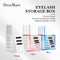 DeceMars  False Eyelashes Storage Box 5 Layers Acrylic Pallet Lash Holder RED/BLUE/WHITE