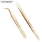 NAGARAKU Eyelash Extension Tweezers False Eyelashes Makeup Stainless Steel Professional Tweezer 3D Accurate Pincet