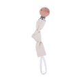 2021New Baby Pacifier Clip Newborn Linen Cotton Animal Wooden Pacifier Chain Nipple Soother Dummy Eco-friendly Material Holder
