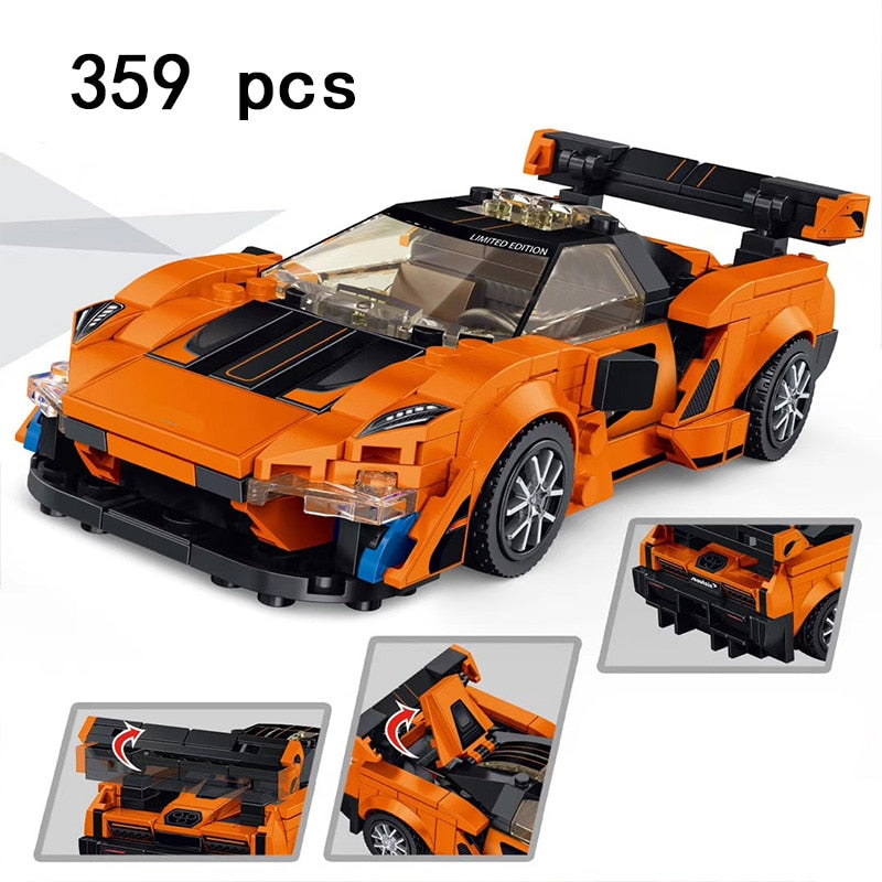Racing Car City Speed Champions Sports Model Building Blocks DIY Bricks Kids Toy Classic Rally Super Racers Vehicle f1 technique