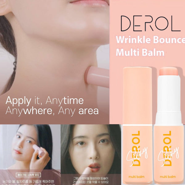 Collagen Multi Balm Stick Wrinkle Bounce Anti-Wrinkle Moisturizing Multi Balm Brighten Dull Skin Tone Cream Korean Cosmetics 7g