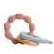 1pc Baby Teether Silicone Bracelet BPA Free  Cute Animal Silicone Pendant Wood Ring  Teething Rattle for Baby Accessories Toys