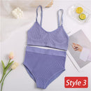 2PC Underwear Set Women Seamless Bra Set Wireless Bra Sexy High Waisted Female Underpants Comfortable Basic Bralette Lingerie