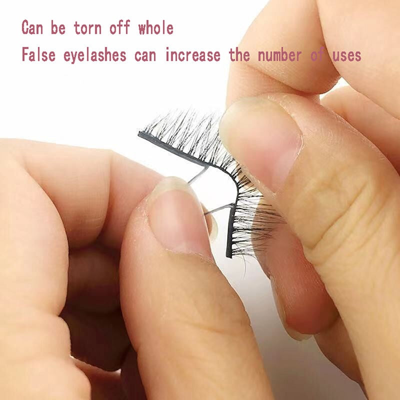 NEW 34 Pieces/Box Reusable Self-Adhesive Glue-Free Eyelash Glue Strip False Eyelashes Makeup Tools Hypoallergenic