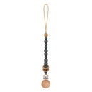 Baby Pacifier Clips Silicone Beads Wooden Ring Pacifier Chain Infant Nipple Appease Soother Chain Clips Dummy Holder Nipple Clip
