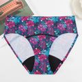 Women&#39;s Seamless Ice Silk Underwear Menstrual Period Brief High-Cut Bikinis Menstrual Leak Proof Underwear for Women Bikini