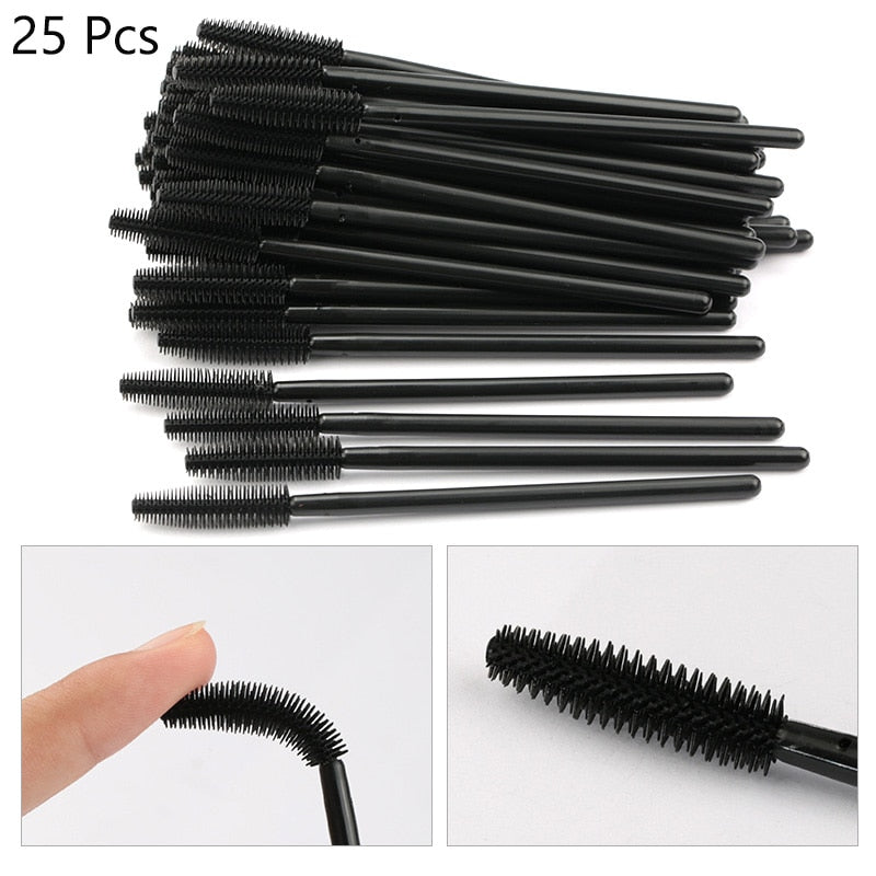 Disposable Silicone Gel Eyelash Brush Comb Mascara Wands Eye Lashes Extension Tool Professional Beauty Makeup Tool For Women