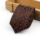 61 Colors Jacquard Striped Plaid Paisley Necktie 6cm Polyester Male Narrow Tie Skinny Tuxedo Suit Shirt Gift For Men Accessory