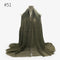 180X95CM Women Classic Muslim Crinkle Hijab Scarf Soft Cotton Head Scarves Turban Shawls Wraps Islamic Headband Femme Musulman