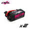 2PCS CNHL 4S 6S 14.8V 22.2V Lipo Battery 1100mAh 1300mAh 1500mAh 100C With XT60 For FPV Airplane Drone Quadcopter Helicopter