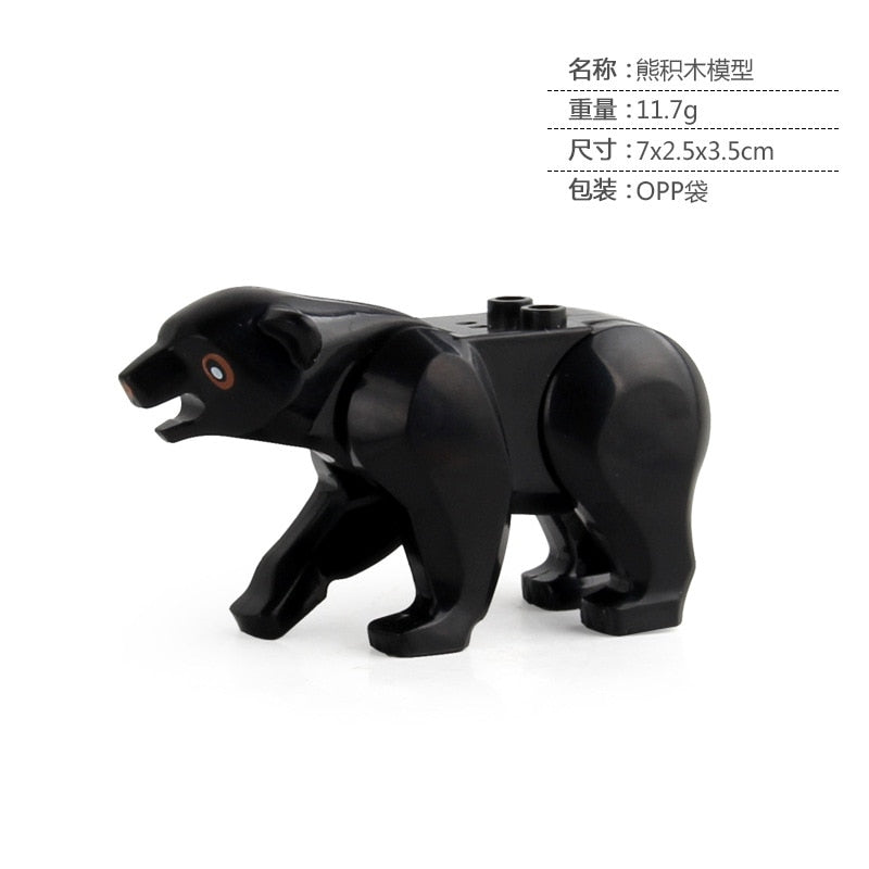 Compatible Mini Animals Building Blocks for Children MOC Turtles Bird Dolphin Fish Model Building Blocks Bricks Kids DIY Toys