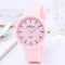 2021 New simple silicone Brand WOKAI Casual Quartz Watch Women Crystal Silicone Watches Relogio Feminino Wrist Watch Hot sale