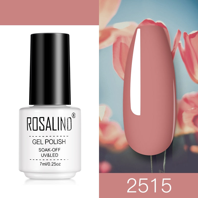 ROSALIND Nail Gel Polish Semi Permanent Polish All For Manicure Nails Art UV Hybrid Varnishes Gellak Base TOP Primer For Nails