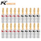 20pcs/10pairs Nakamichi BANANA PLUGS 24K Gold-plated 4MM Banana Connector with Screw Lock For Audio Jack Speaker Plugs Black&amp;Red