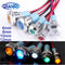 1pc 6mm 8mm 10mm 12mm Metal LED Warning indicator light Waterproof IP67 Signal Lamp Pilot Wires switch 3V 5V 12V 220V Red Blue