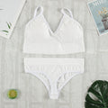 CHRLEISURE 2Pcs Bra Set Underwear Set Women Panties Sexy G-String Seamless Bralette Female Lingerie Soft Tank Crop Top 2022 New