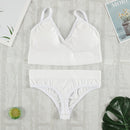 CHRLEISURE 2Pcs Bra Set Underwear Set Women Panties Sexy G-String Seamless Bralette Female Lingerie Soft Tank Crop Top 2022 New