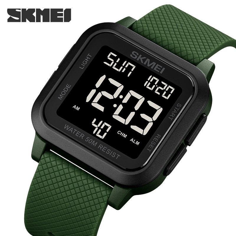SKMEI Brand Sport Digital Watch Fashion LED Men&