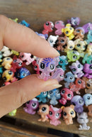 15PCS Littlest Pet Baby Shop LPS Tiniest Mini Figure Original Super Tiny Animal Sheep Bird Bunny Kids Toy Collectibles