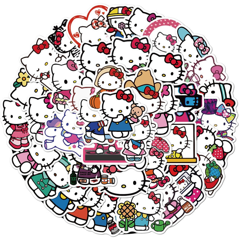 10/50pcs Kawaii Pokemon Anime Stickers Pikachu Stickers Laptop Suitcase Skateboard Guitar Phone Cartoon Stickers Kid Gift Toys