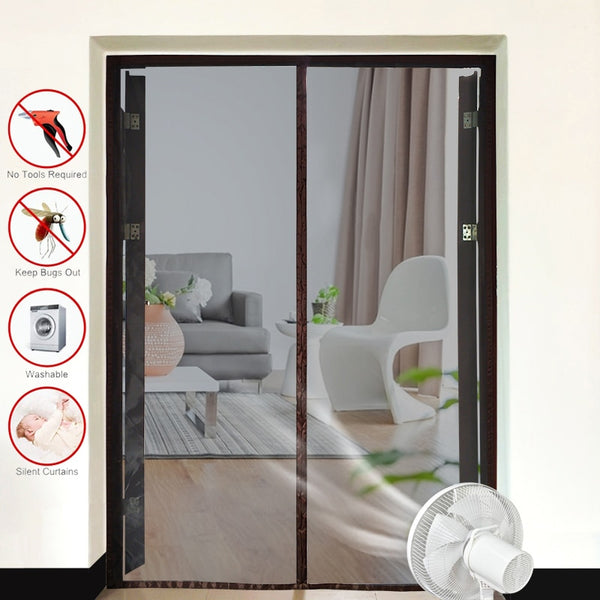 Anti Mosquito Nets Curtains for Doors Summer Anti Fly Bug Insect Magnetic Automatic Closing Screen Kitchen Mesh Door Curtains