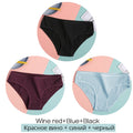 FINETOO Women&#39;s Cotton Panties 3Pcs Soft Striped Women Underpants Solid Girls Briefs Sexy Female Lingerie M-XL Comfort Underwear