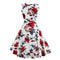 2016 vintage sleeveless print dress grand dress 1285 banquet dress