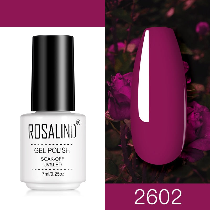 ROSALIND Nail Gel Polish Semi Permanent Polish All For Manicure Nails Art UV Hybrid Varnishes Gellak Base TOP Primer For Nails