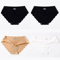 4 PCS/Lot Seamless Panties For Women Plain Panties Slip Silk Female Underwear Soft Thin Light Panti Culotte Femme Underpants