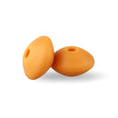 30pcs Silicone Lentil Beads BPA Free Food Grade Rodent DIY Charms Newborn Nursing Accessory Teething Necklace 12mm Abacus Bead