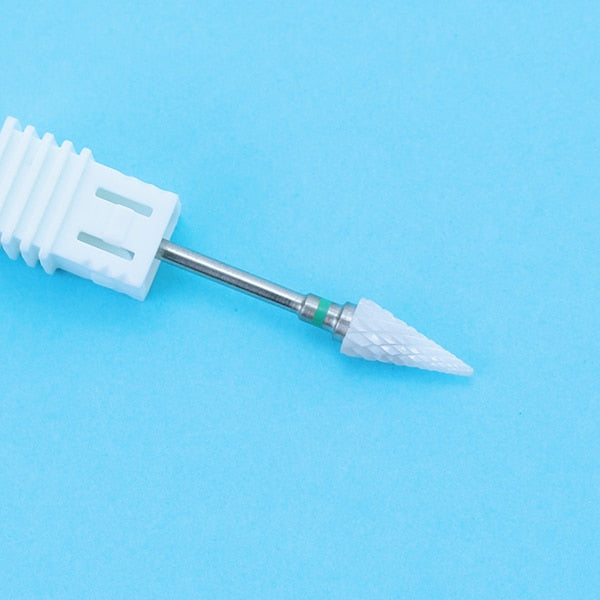1pcs Ceramic Nail Drill Bit For Electric Manicure Drills Machine Milling Cutter Nail Files Buffers Nail Art Equipment Accessory