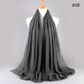 2021 NEW Flocked Bubble Cotton Scarf Hijabs For Muslim Women Soild Color Breathable Islamic Headscarf Arab Head Scarves