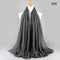 2021 NEW Flocked Bubble Cotton Scarf Hijabs For Muslim Women Soild Color Breathable Islamic Headscarf Arab Head Scarves