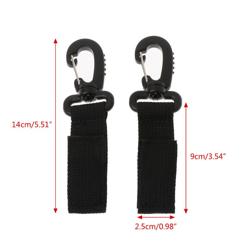 2pcs/Set Stroller Hooks Wheelchair Stroller Pram Carriage Bag Hanger Hook Baby Strollers Shopping Bag Clip Stroller Accessories