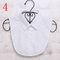 Women Cotton Lace Fake Collar Blouse Vintage Detachable Collar Women&#39;s shirt False Tie Men Lapel False Blouse Top Women Collars
