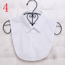 Fashion White Black Lace Fake Collar Blouse Vintage Detachable Shirt False Collar Lapel Blouse Top Women Clothes Accessories