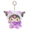 Sanrio 10cm Kuromi My Melody KT Cat PC Dog Hello Kitty Keychain  Anime Plush Figure Pendant Accessories Cute Animals Toys