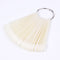 Clear Nature Black False Tips For Nail Art Display Oval Fan Style Nail Swatch Polish Stand Tips Practice Manicure Tools BEA23-2