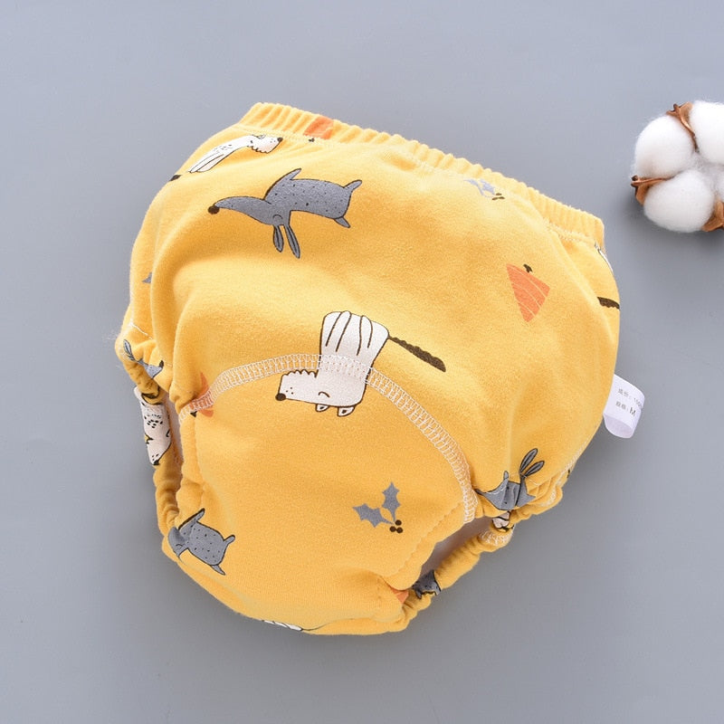 Hot 6 Layer Waterproof Reusable Cotton Baby Training Pants Infant Short Underwear Cloth Baby Diaper Nappies Panties for Children