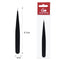 Hair Removal Tweezers Stainless Steel Eyebrow Tweezers Pink Slanted Black Tip Point Face Harmless Makeup Beauty Tool Black/Pink