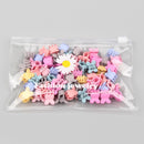 30Pcs/Bag Cute Girls Baby Heart Flower Crown Animals Colorful Hair Claws Sweet Hairpins Hair Clips Kid Hair Accessories