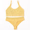 Seamless Women Bra Briefs Set Push Up Bra Crop Top High Waist Panties Sexy Lingerie Set Low Back Bralette Fitness Underwear Set
