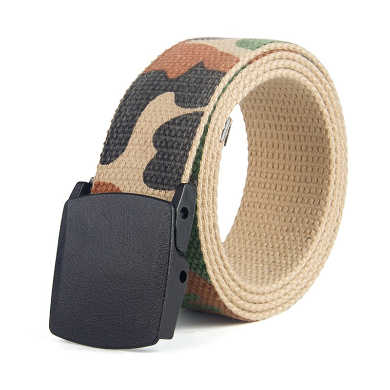 Men Belt 2020 Fashion Unisex Army Tactical Waist Belt Jeans Male Casual Luxury Canvas Webbing Waistband Ceinture Femme