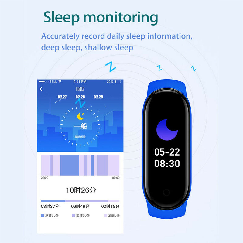 Smart Watch M6 Men&#39;s and Women&#39;s Fitness Heart Rate Blood Pressure Monitoring Bracelet Message Push Music Control Digital Watch