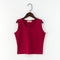 Sexy Women Round Neck Pure Color Crop Tops Patchwork  Sleeveless Camisole Tank Tops Fashion Ladies Slim Vest Tee Top T-shirt Hot