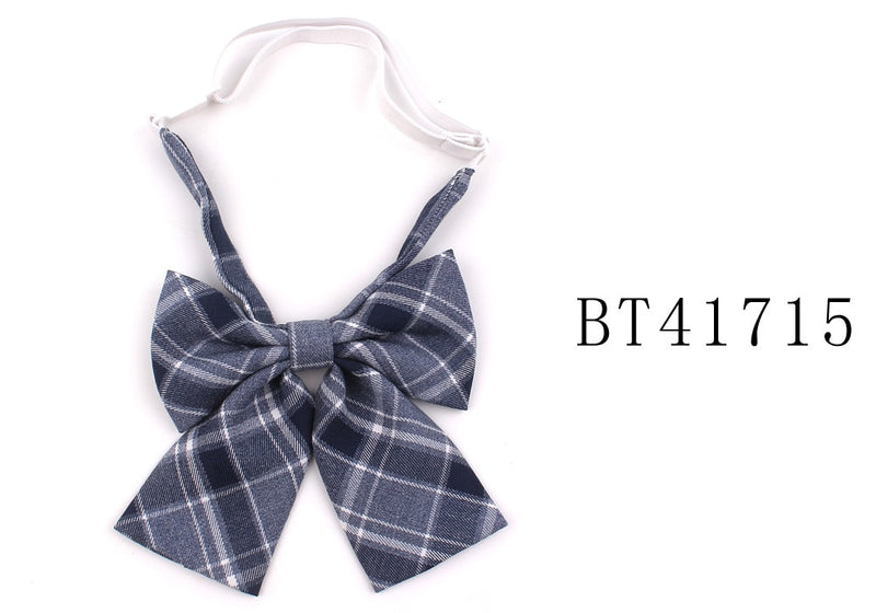 Feminine Plaid Bowtie Casual Bow tie For Women Uniform Collar Butterf Bowknot Adult Check Bow Ties Cravats Girls Bowties