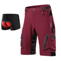 ARSUXEO Men&#39;s Outdoor Sports Cycling Shorts MTB Downhill Trousers Mountain Bike Bicycle Shorts Water Resistant Loose Fit 1202
