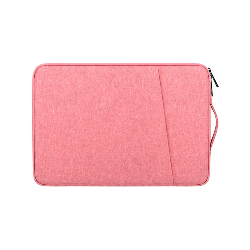 Side Carry Laptop Bag with Front Bag for iPad 13/14/15 inch Notebook Case for Macbook Computer Handbag Laptop Sleeve Briefcase