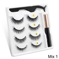 Magnetic Eyelashes 3D Mink Eyelashes Magnetic Eyeliner Magnetic Lashes Short False Lashes Lasting Handmade Eyelash Makeup Tool